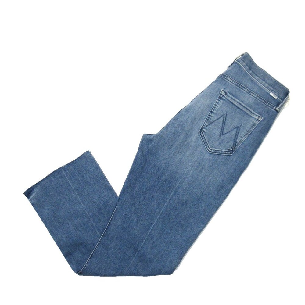 NWT Mother Tripper Ankle Fray in We The Animals High Rise Stretch Crop Jeans 32 - Picture 10 of 10